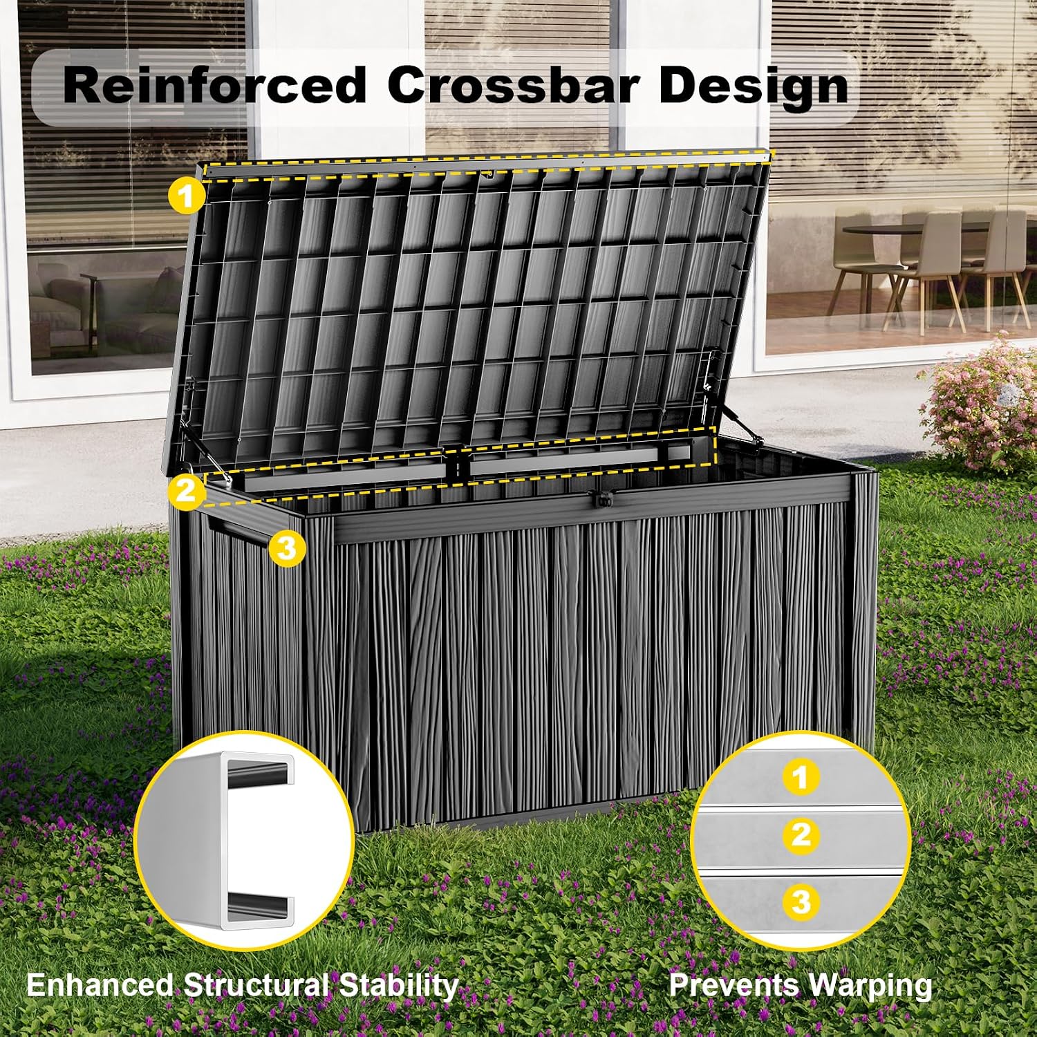 Detalle de EasyUp Outdoor Storage Box, 400 Gal