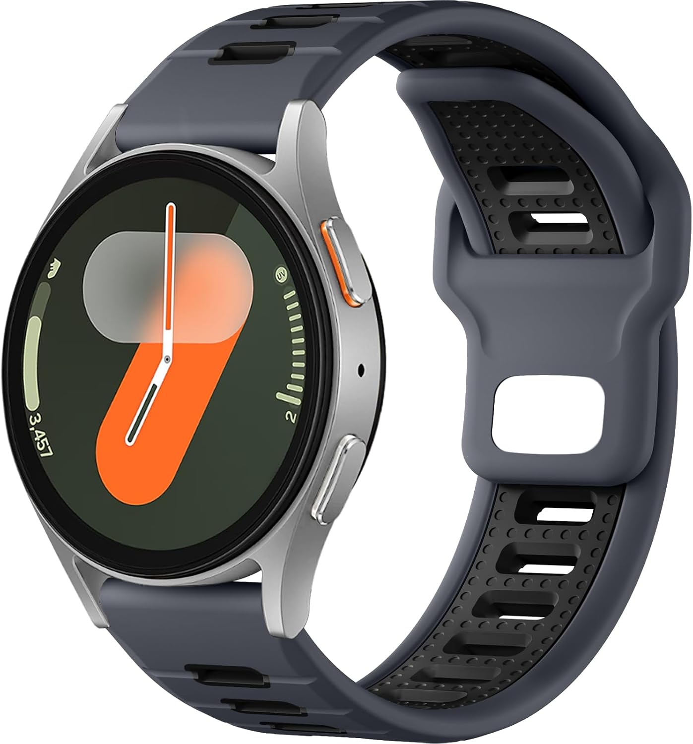 Thumbnail 6 de CeMiKa 20mm Rugged Strap for Samsung Galaxy Watch Series (44mm/40mm) – Soft Silicone, Dual Colour