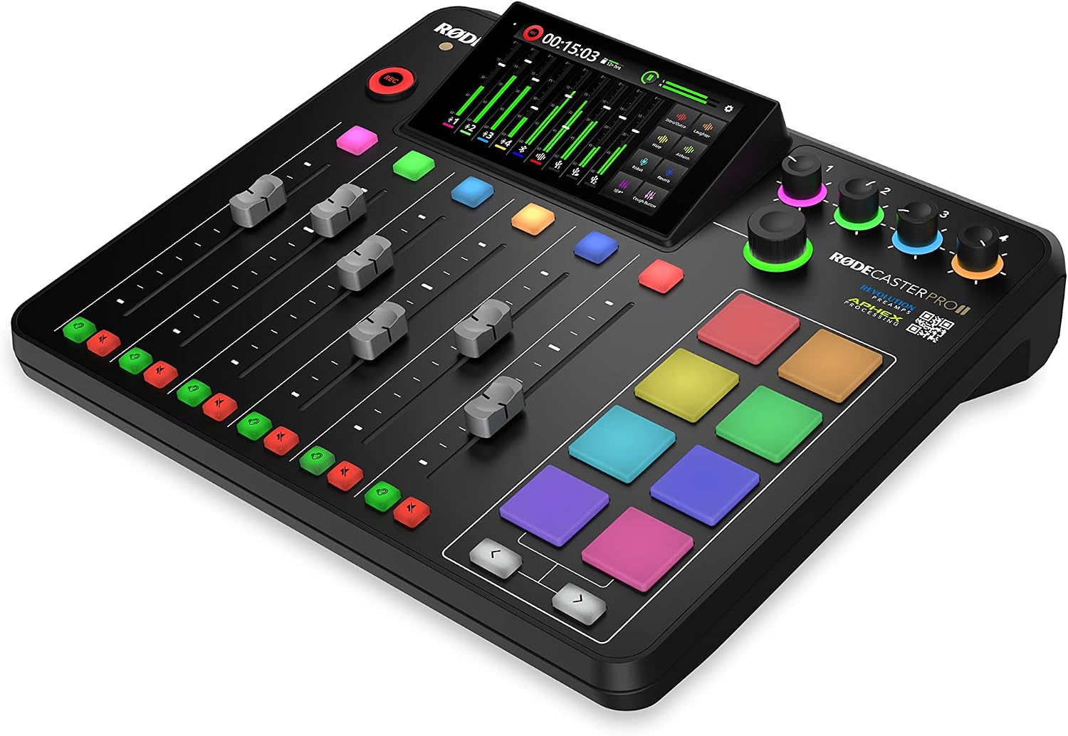 RØDECaster Pro II: Console tout-en-un pour podcast, streaming et création musicale (Noir) – par RØDE