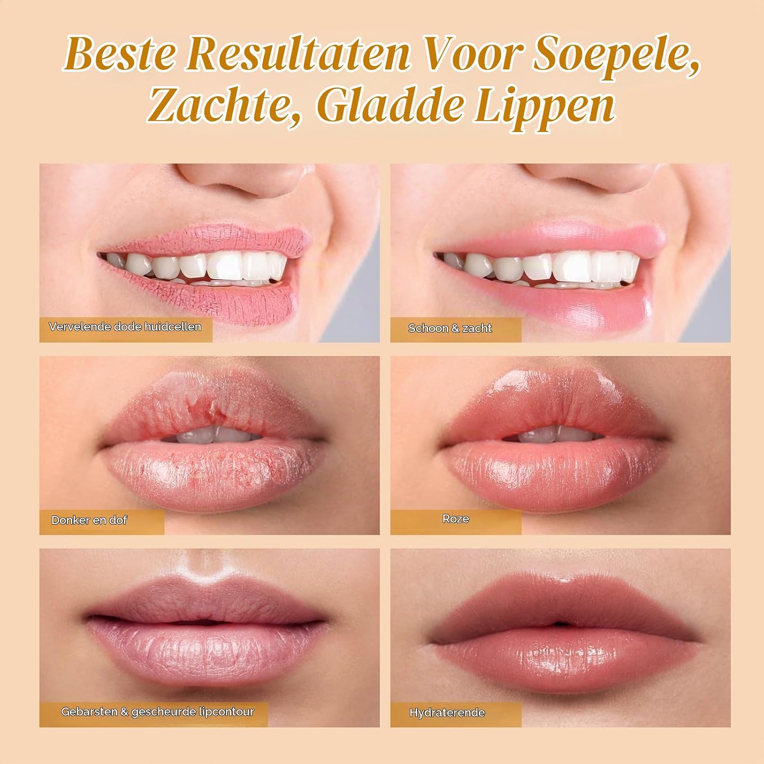Detalle 1 de ANAI RUI lipverzorgingsset met suikerscrub en slaapmasker, vanille & collageen