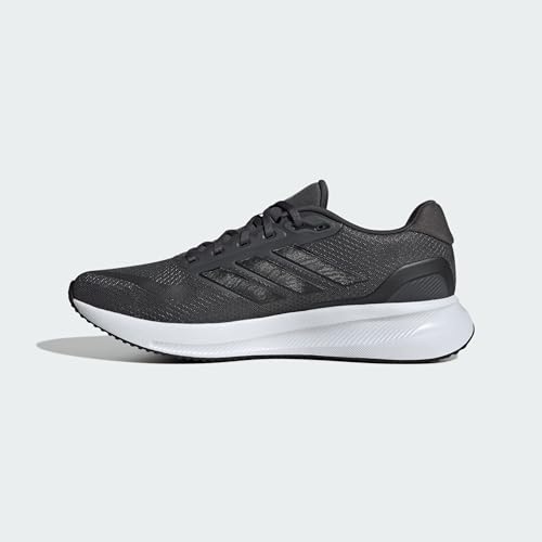 Detalle de adidas Hombre Runfalcon 5 Running Shoes - Grey Six / Core Black / Cloud White, 45 1/3 EU