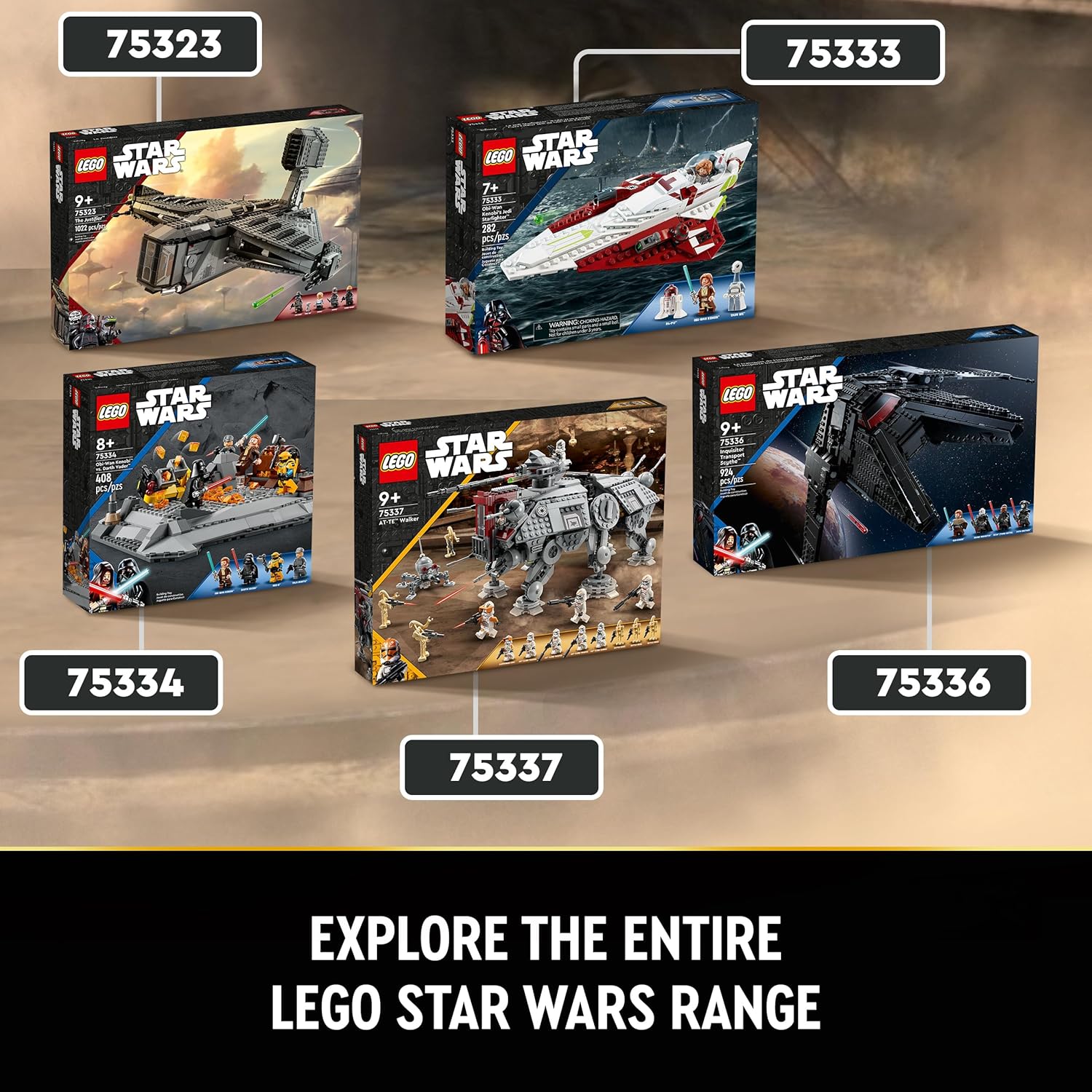 Thumbnail 6 de LEGO Star Wars 75337 AT-TE Walker Building Toy with 3 212th Clone Trooper Minifigures and Droid Figures
