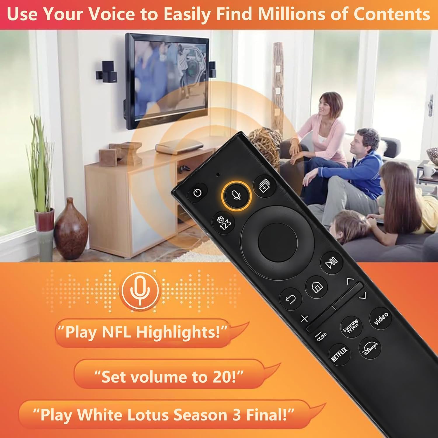 Detalle de Replacement Remote for Samsung TVs 2-Year