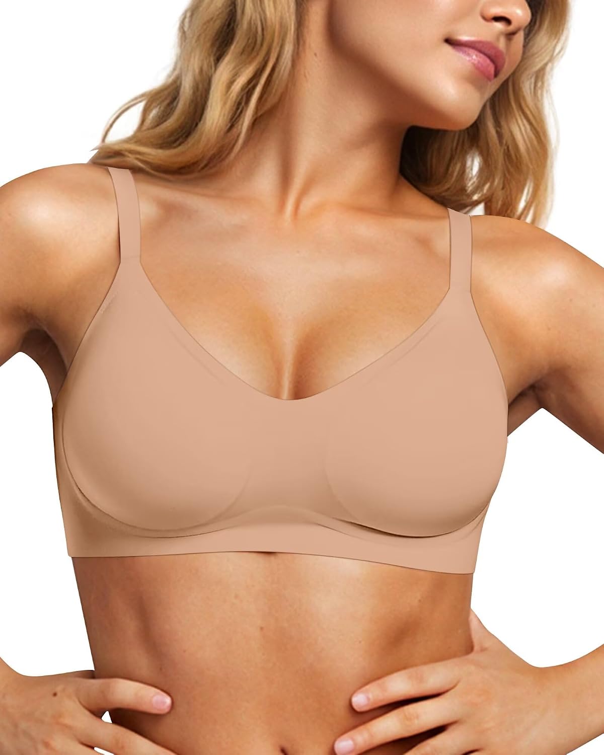 Detalle de Vertvie Womens Seamless Jelly Bra with Gel Support