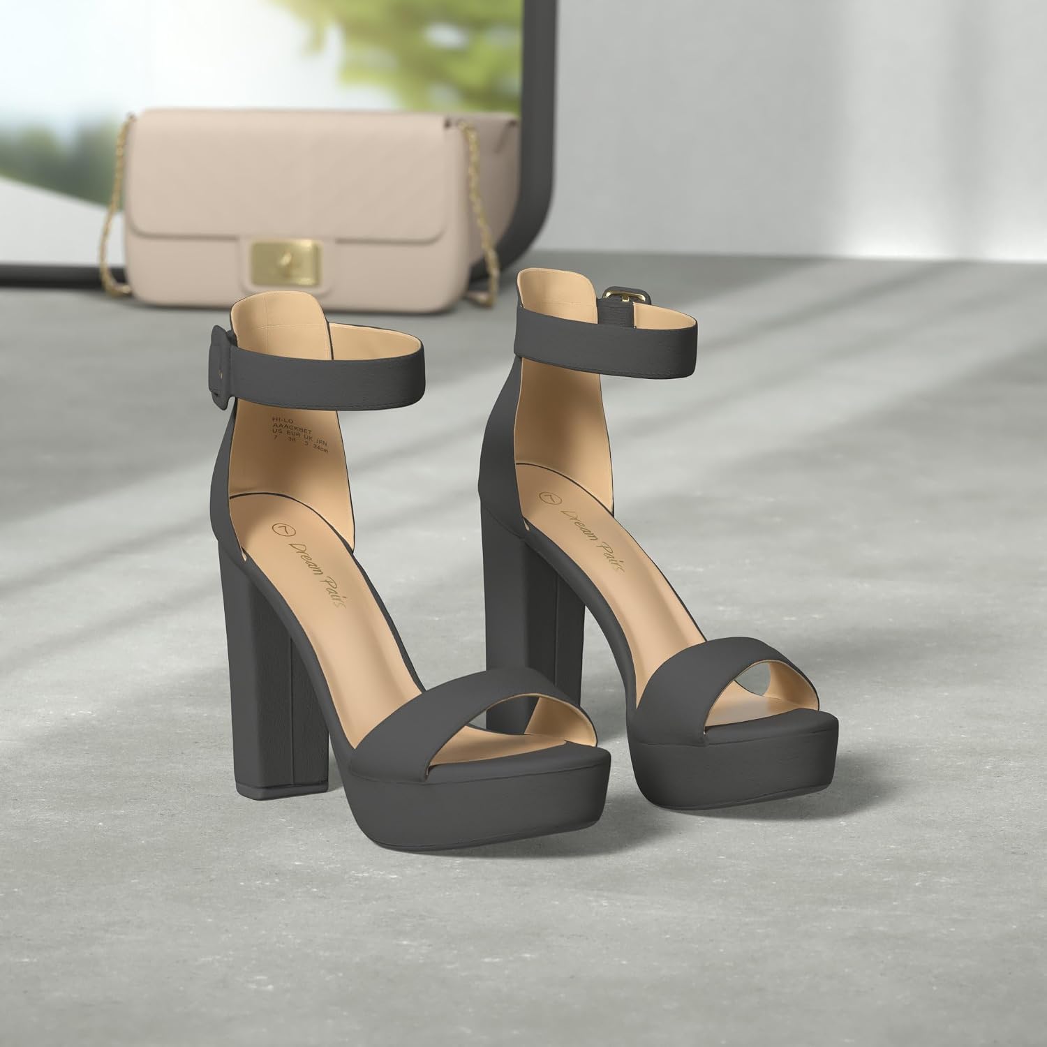 Detalle 1 de DREAM PAIRS Platform Heel Sandals 4.5in