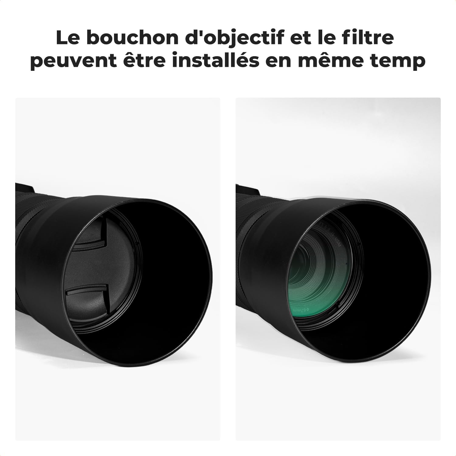 Detalle 2 de K&F CONCEPT ET-74B pare-soleil 67 mm