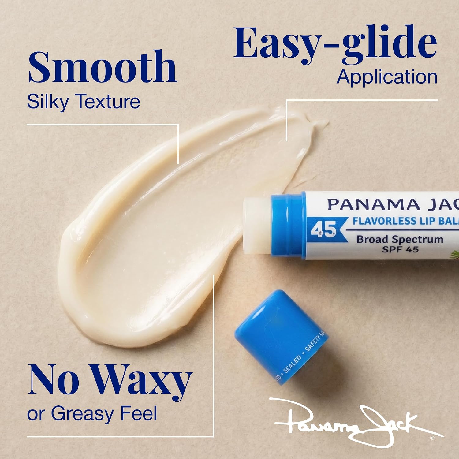 Thumbnail 3 de Panama Jack Sunscreen Lip Balm SPF 45 (Broad Spectrum UVA-UVB) for Dry, Chapped Lips