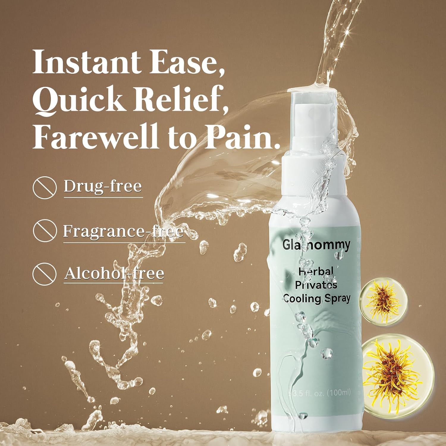 Thumbnail 3 de Glamommy Postpartum Recovery Essentials Kit for Women (Peri Bottle, Cooling Spray, Hot & Cold Packs, More)