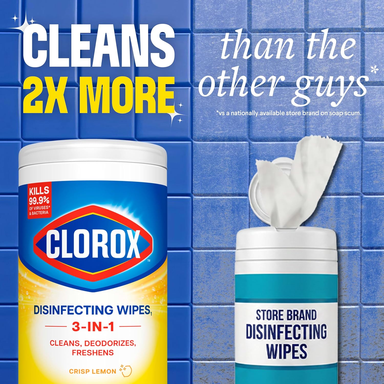 Detalle de Clorox Disinfecting Wipes Back to School Variety Pack (75 Count Each, Pack of 3)