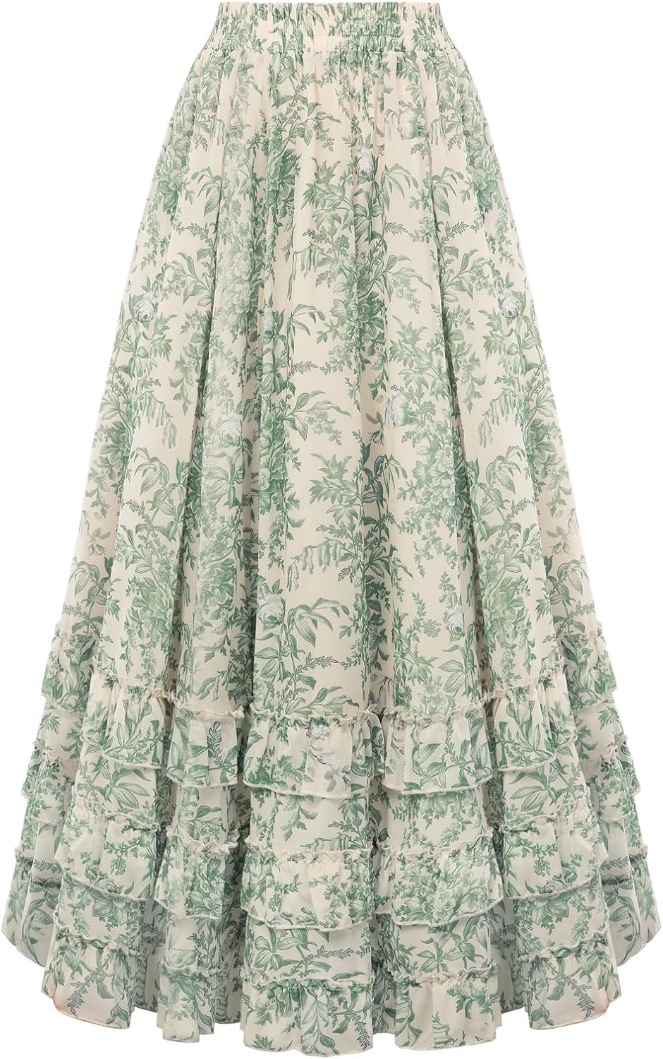 Thumbnail 6 de SCARLET DARKNESS Maxi gonna chiffon vita alta