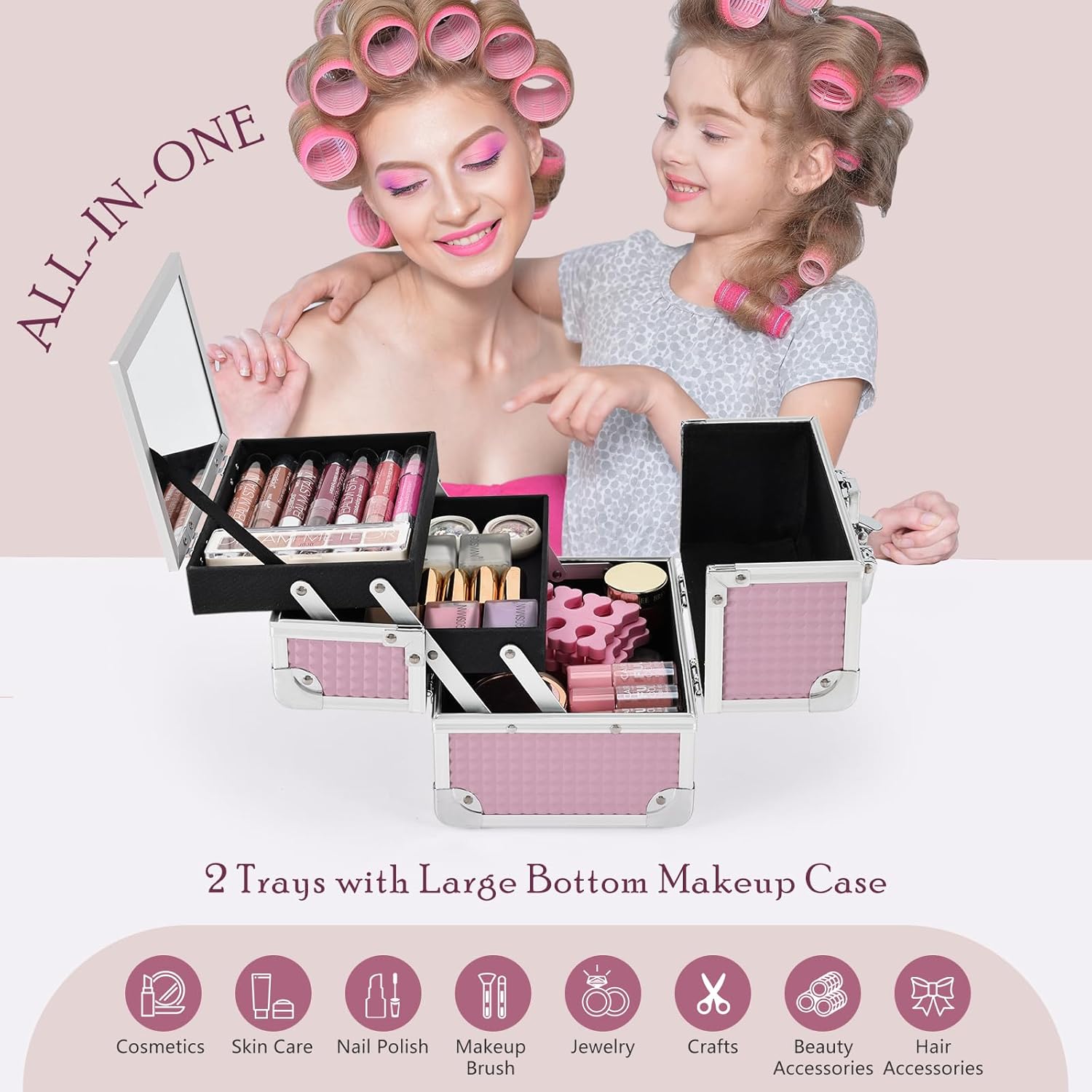 Detalle de Joligrace Vanity Case Make Up Box 19.5 x 15 x 16cm đź’„
