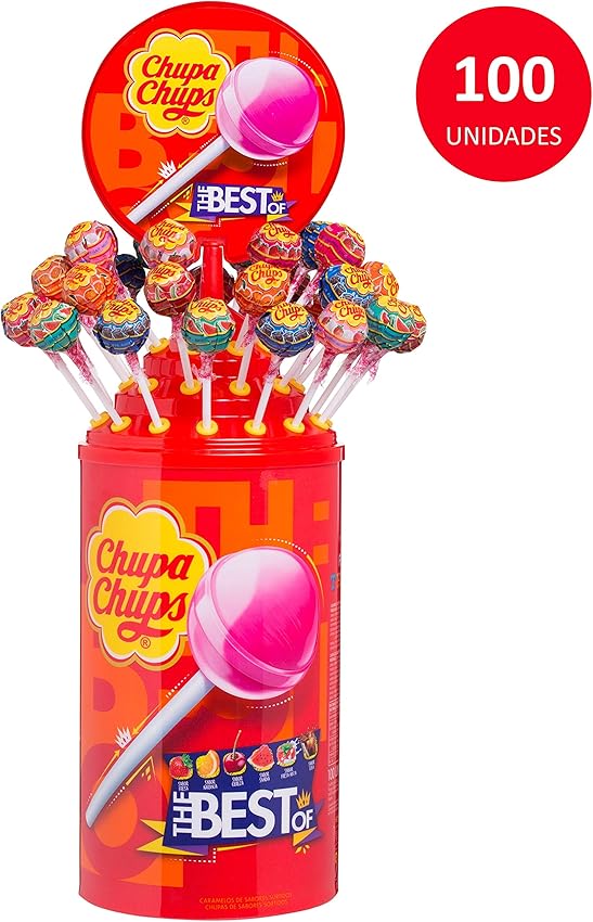 Thumbnail 1 de Chupa Chups Original Tubo Icon Pack 100 unidades 🍬