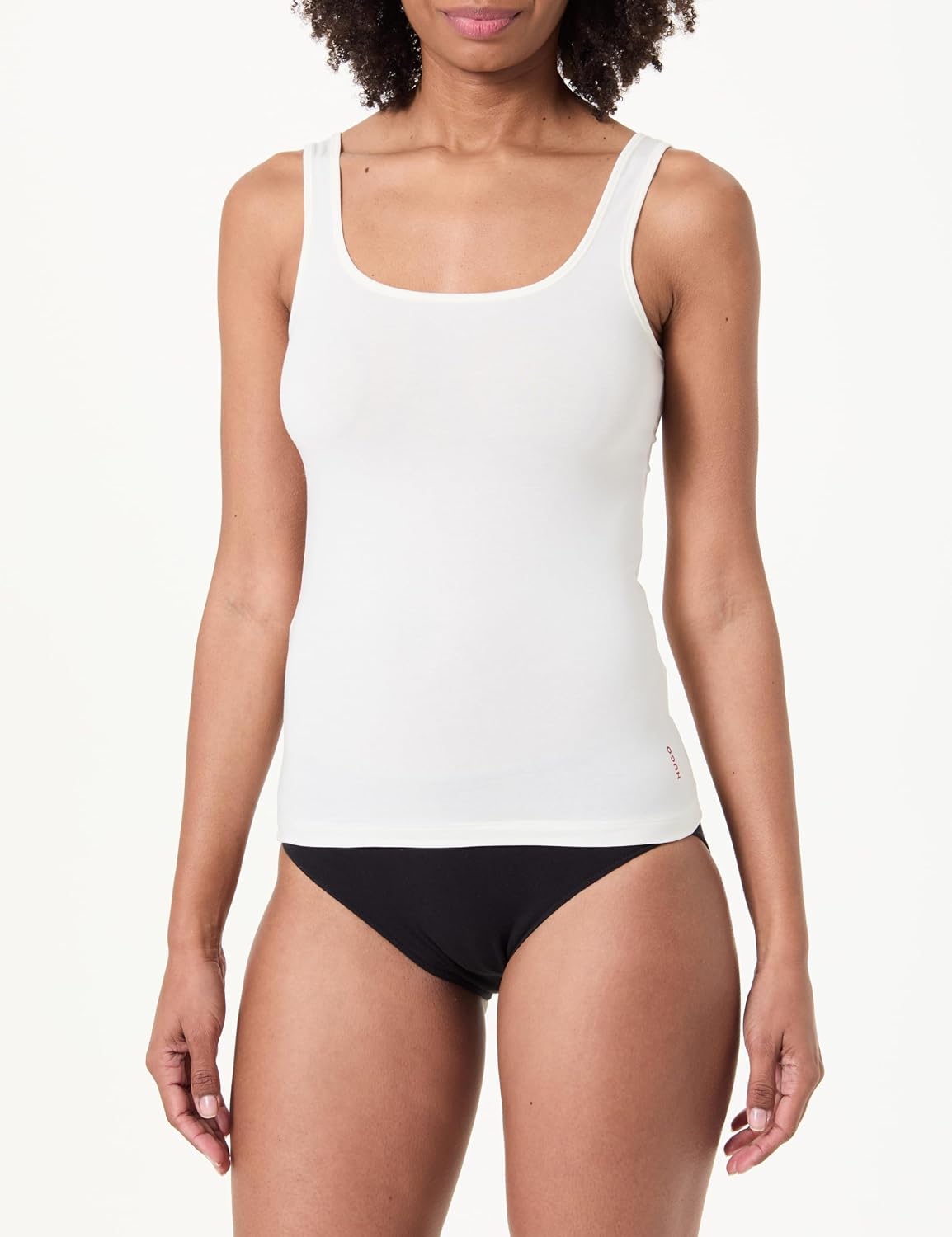 Detalle de HUGO Damen Twin Vest 10272521 01 Vest – hochwertige Baumwollmischung