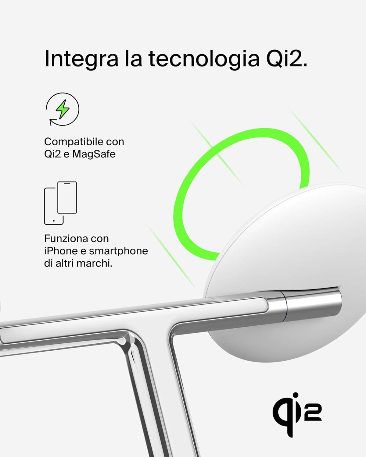 Thumbnail 5 de Belkin Supporto di Ricarica Wireless Magnetica 3 in 1 15W