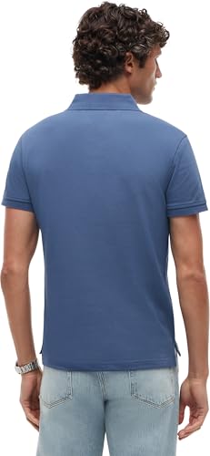 Thumbnail 1 de Tommy Hilfiger Polo de Manga Corta Hombre Slim Fit con Botones, Azul (Aegean Sea) – XL