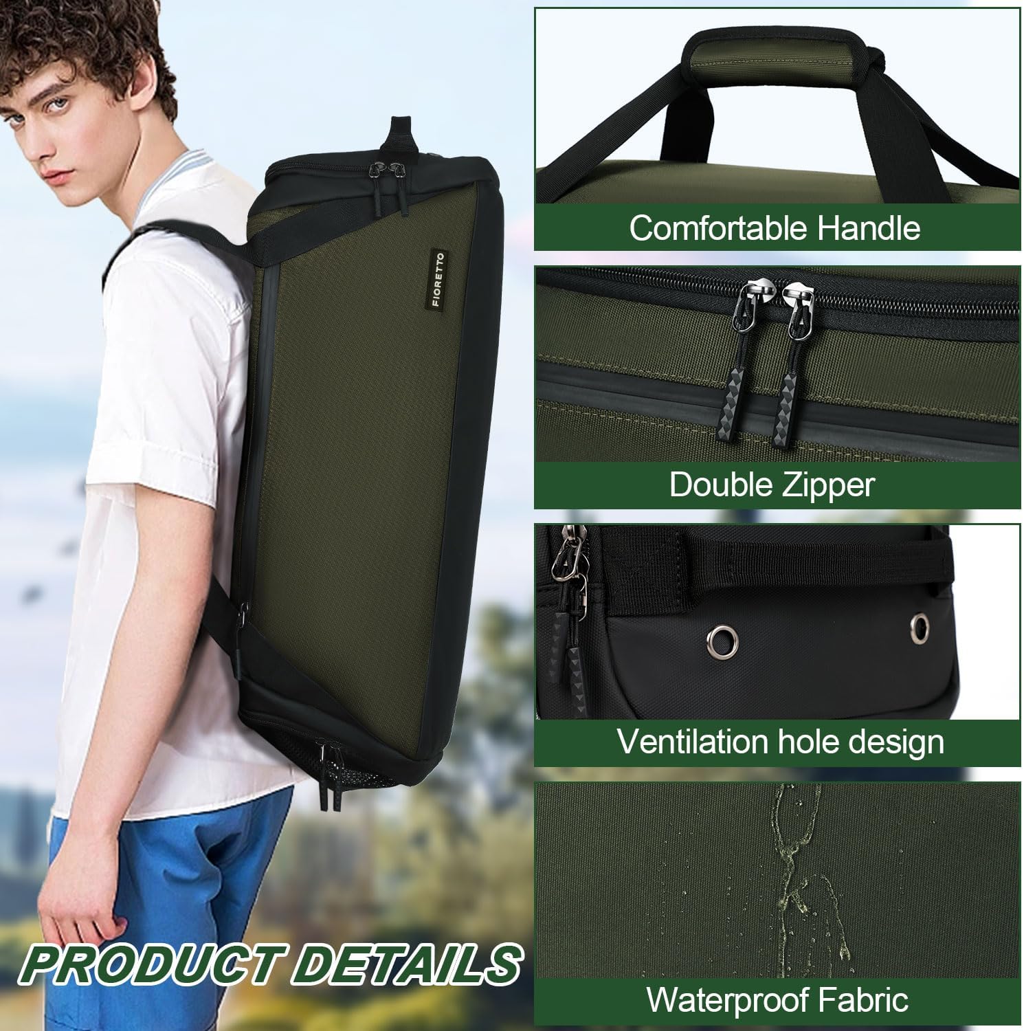 Thumbnail 3 de Mens gym bag with wet pocket