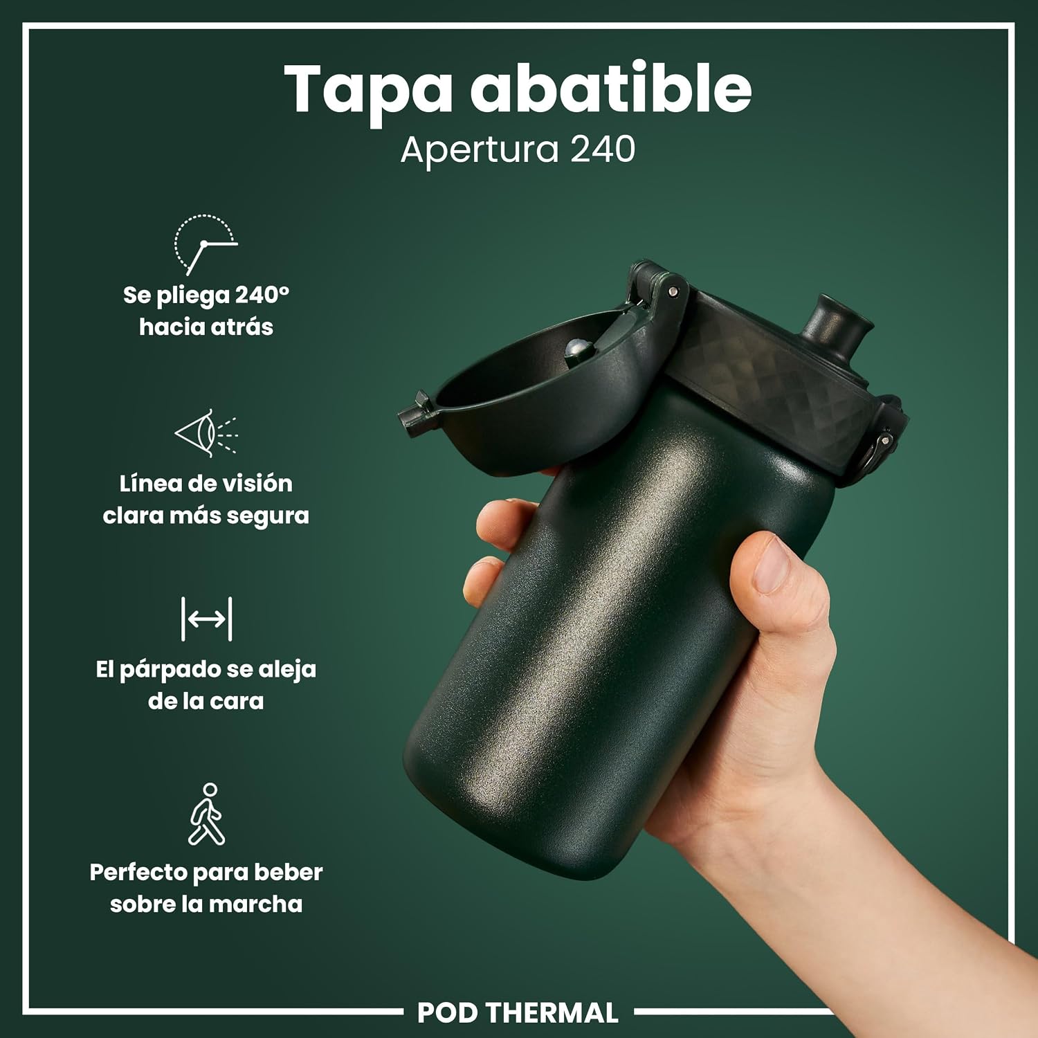 Detalle 2 de ION8 Botella Térmica Niños Acero Inoxidable 320ml 🚰