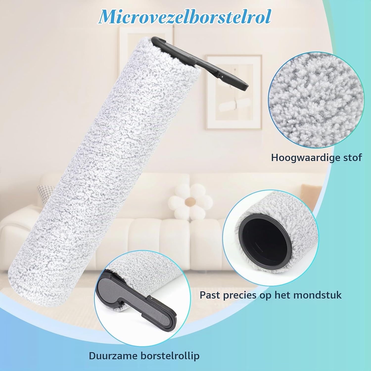Detalle de YUEYEE S6 S7 accessoireset voor Tineco, 2 rolborstels en 2 filters