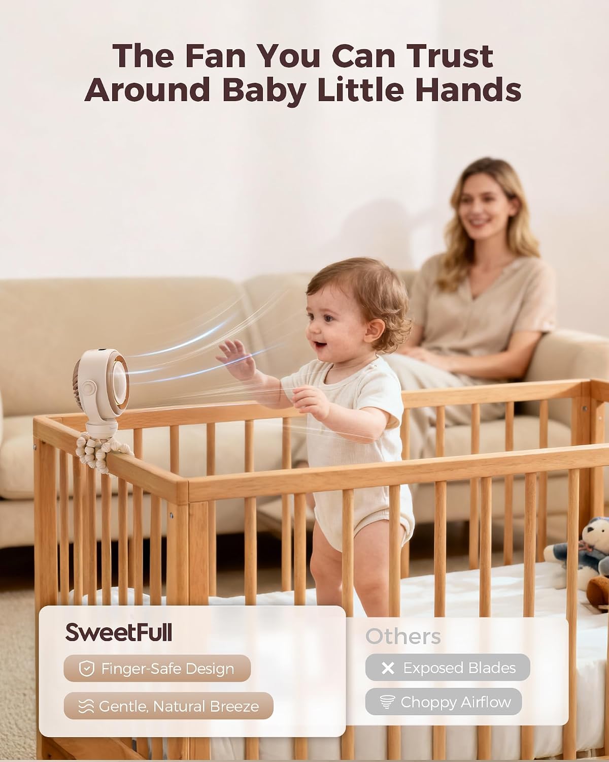 Detalle 2 de SWEETFULL Pram Fan 4000mAh