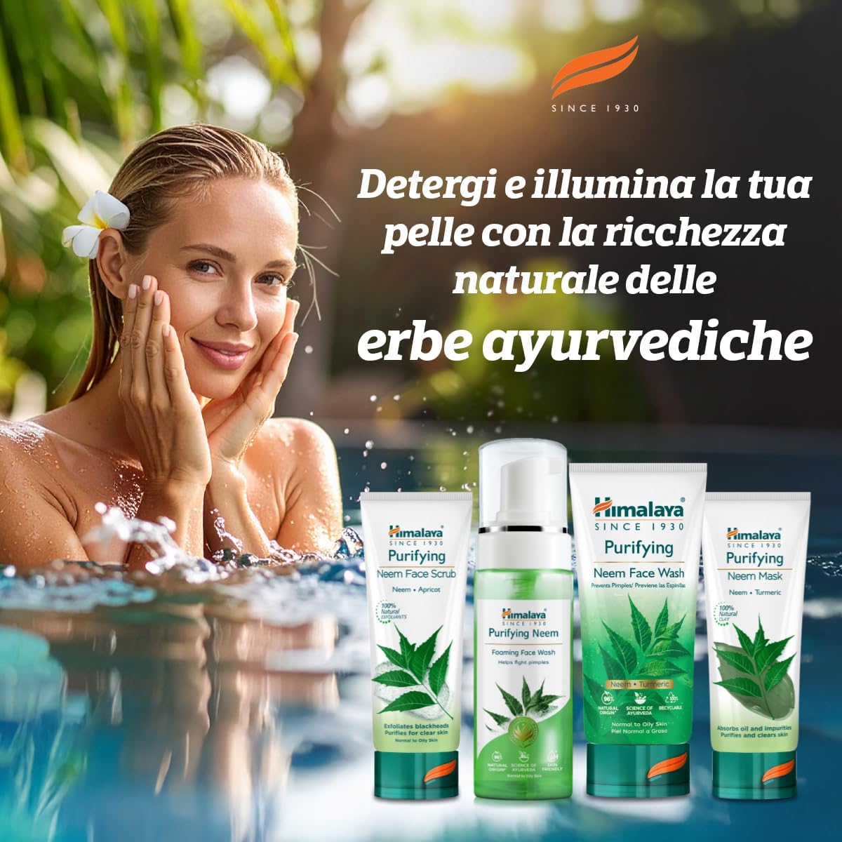 Detalle de HIMALAYA HERBALS Neem Gel Detergente Viso Purificante al Neem – 2 x 150 ml
