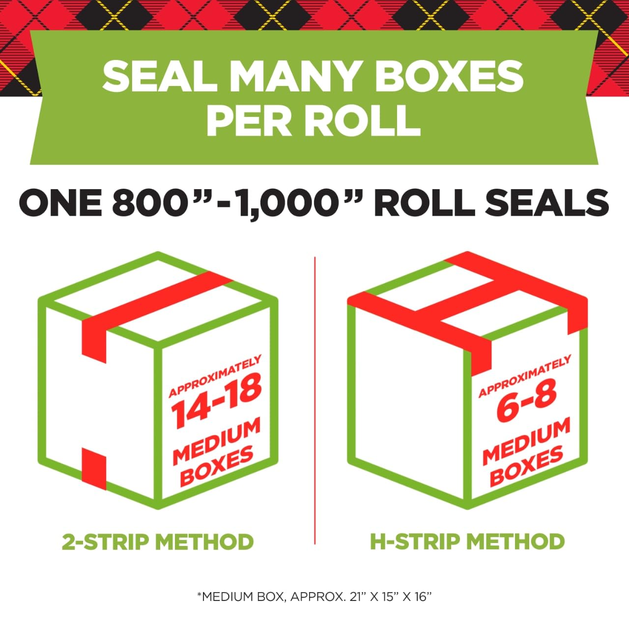Thumbnail 2 de Scotch Sure Start Packing Tape (Clear) with Dispensers, Quiet Unwind, 6 Rolls
