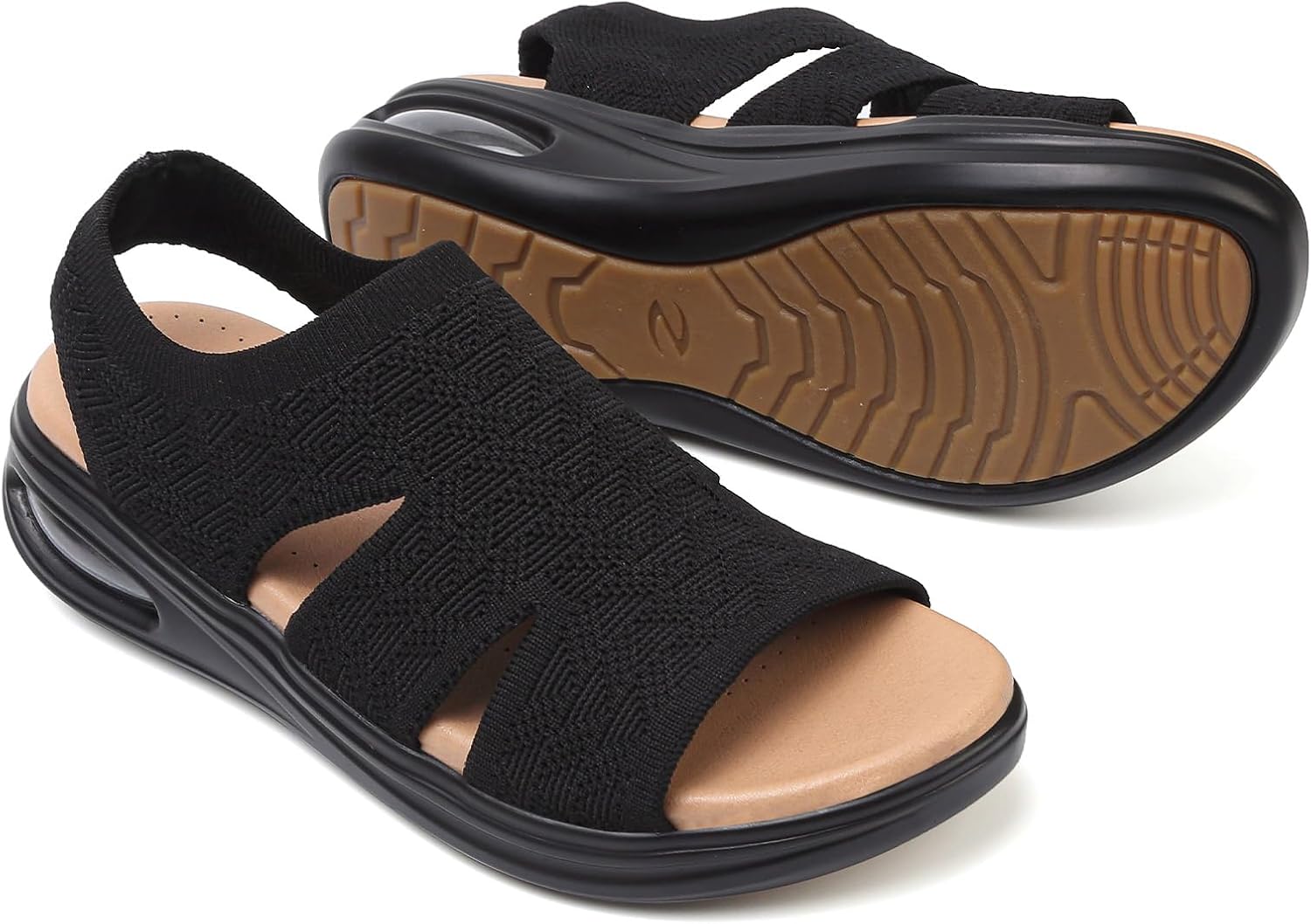 Thumbnail 6 de TETSUO Women's Summer Walking Sandals - Slip On Air Cushion Platform
