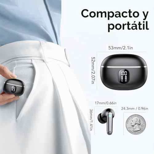 Thumbnail 7 de IKT Auriculares Inalámbricos Bluetooth 5.4 con ENC, IPX7 y 50 h de autonomía