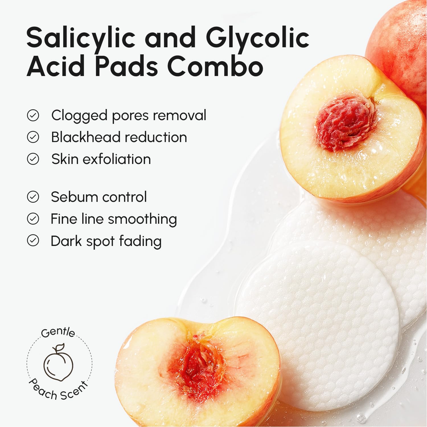 Thumbnail 2 de MAREE Glycolic Acid Pads & 2% Salicylic Acid – Dual-Action Exfoliating Toner Pads (50 Count)