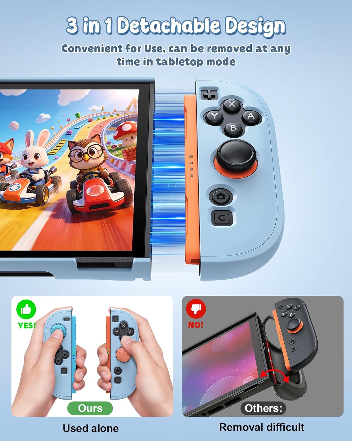 Thumbnail 4 de FYOUNG Switch 2 Cover Case & Screen Protector Dockable Shell