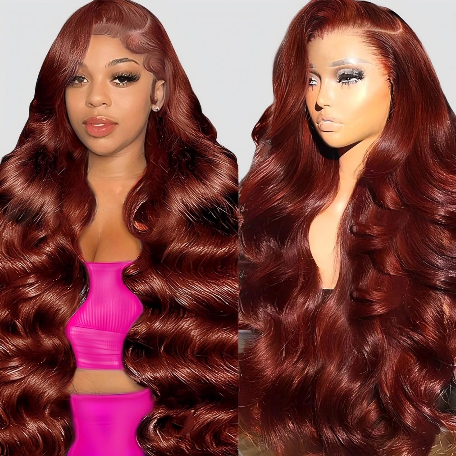 Thumbnail 6 de QZOQZO Ginger Lace Front Wigs: 13x4 HD Lace, Body Wave, 30 inch, Glueless, Pre-Plucked