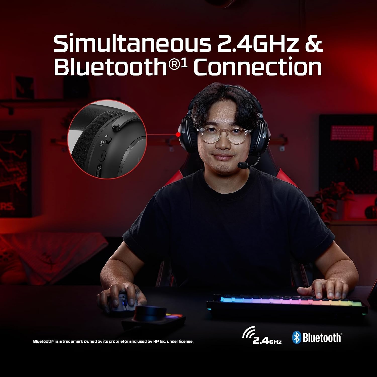 Detalle 1 de HyperX wireless gaming headset Cloud Alpha 2
