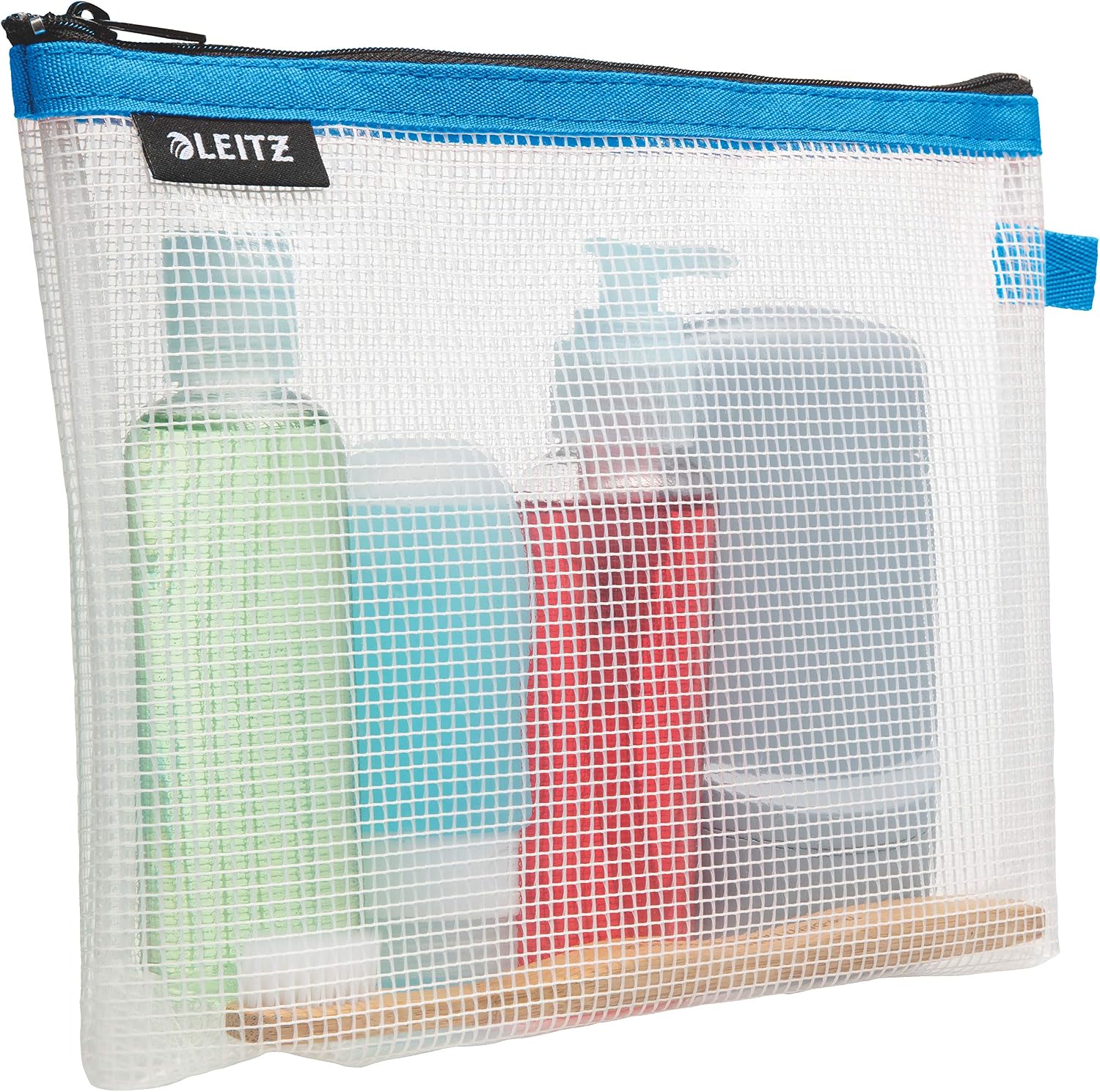 Detalle 2 de Leitz WOW Busta da Viaggio per Cosmetici, Nero – 24 x 17 x 3 cm, resistente all'acqua (40140095)