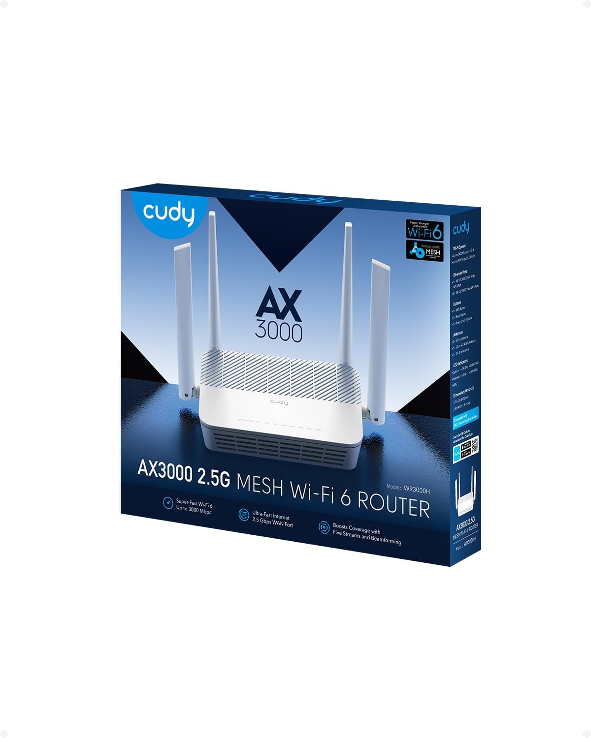 Thumbnail 8 de Cudy AX3000 WiFi 6 Mesh Router 2.5G 🌐