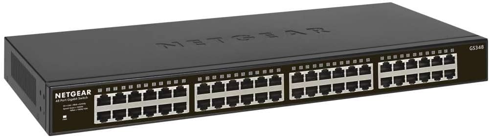 Detalle de NETGEAR GS348 48-Port Gigabit-Ethernet-Switch (unmanaged) für Desktop oder Rack