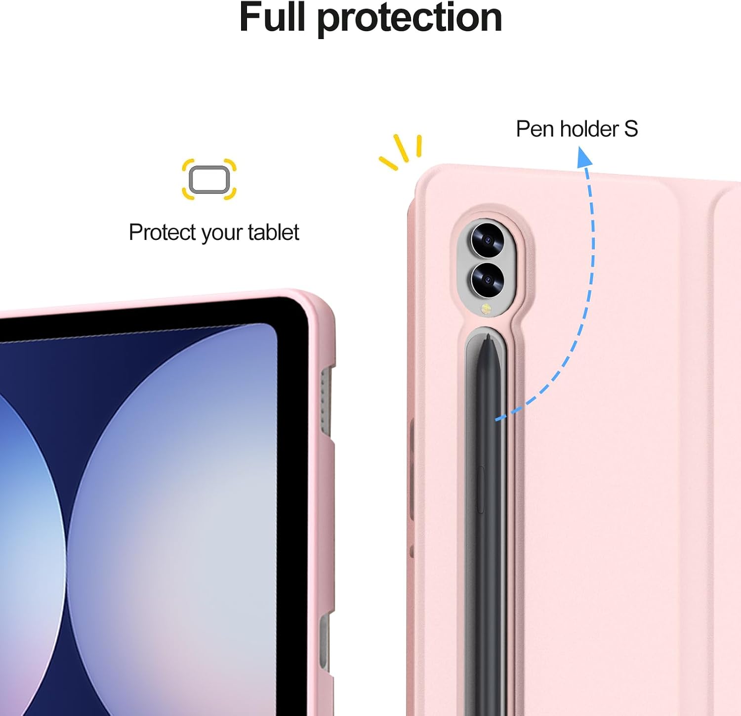 Thumbnail 6 de SENGBIRCH Keyboard Case for Samsung Galaxy Tab S10 Ultra 14.6" (UK Layout) with Trackpad – Pink