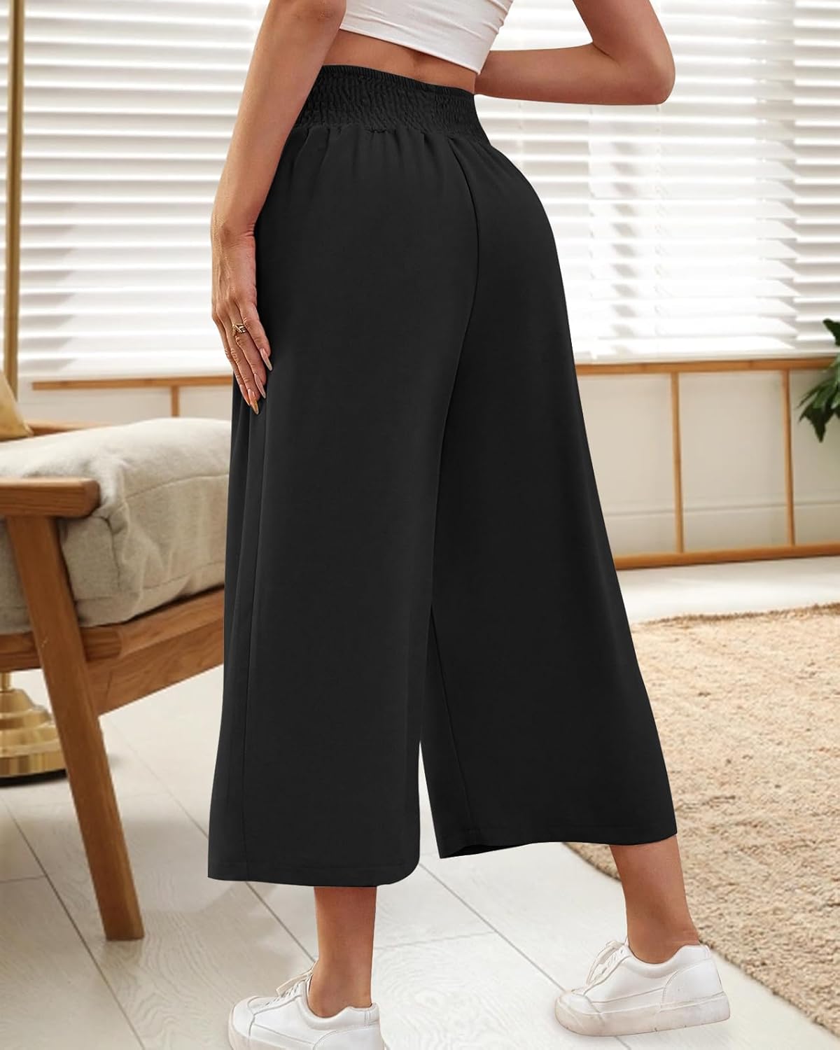 Thumbnail 1 de HMIYA Damen 3/4 Culotte Hose – Leichtes, weit fallendes Bein, Sommer-Style
