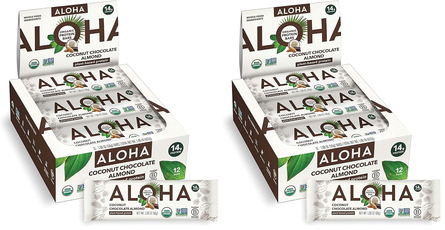 Thumbnail 6 de ALOHA Organic Plant Based Protein Bars - Peanut Butter Cup (12 Bars)