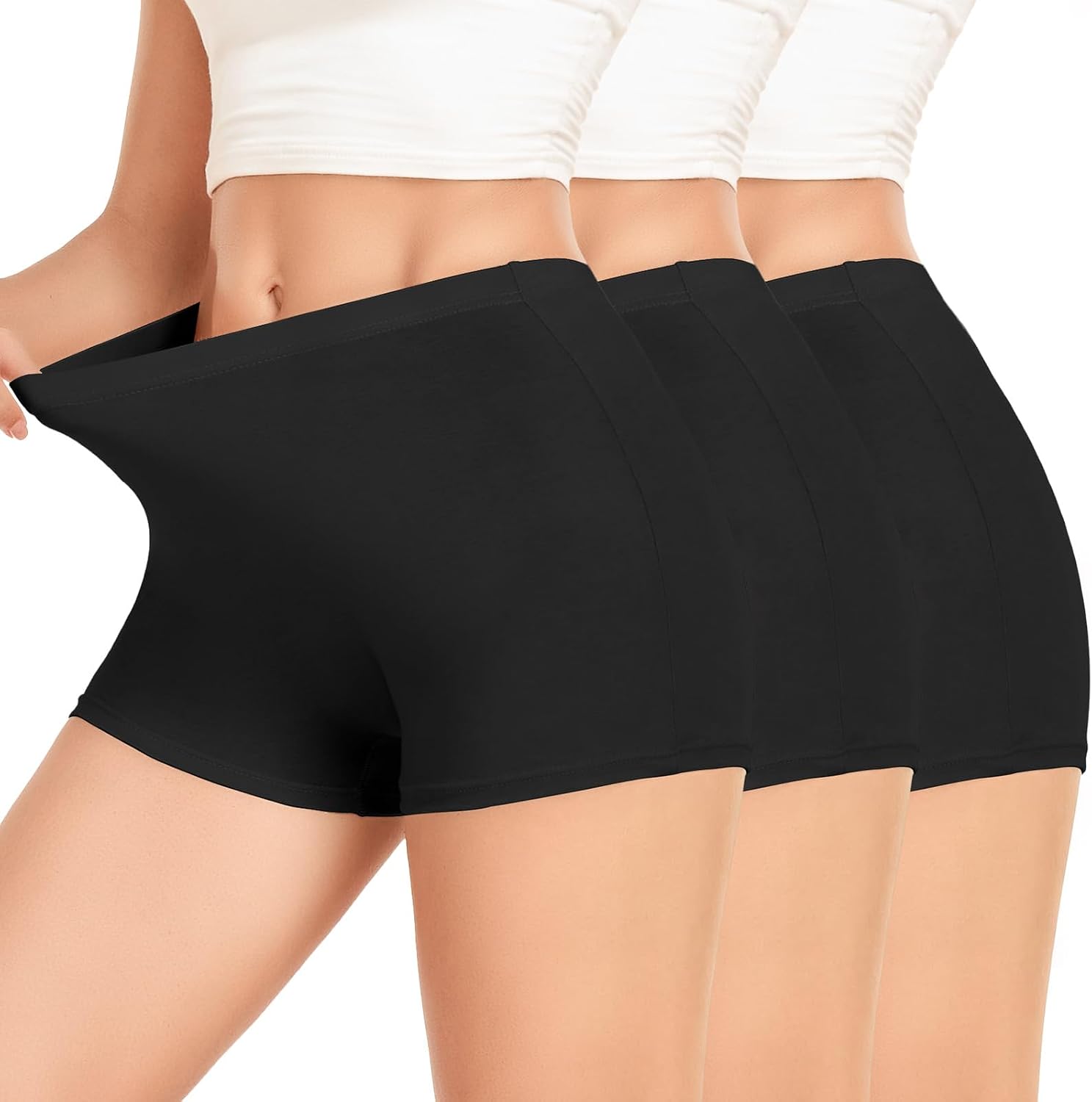 Thumbnail 6 de SIMIYA Women's Boxers Underwear: Breathable Cotton Shorts with Anti-Chafing Comfort