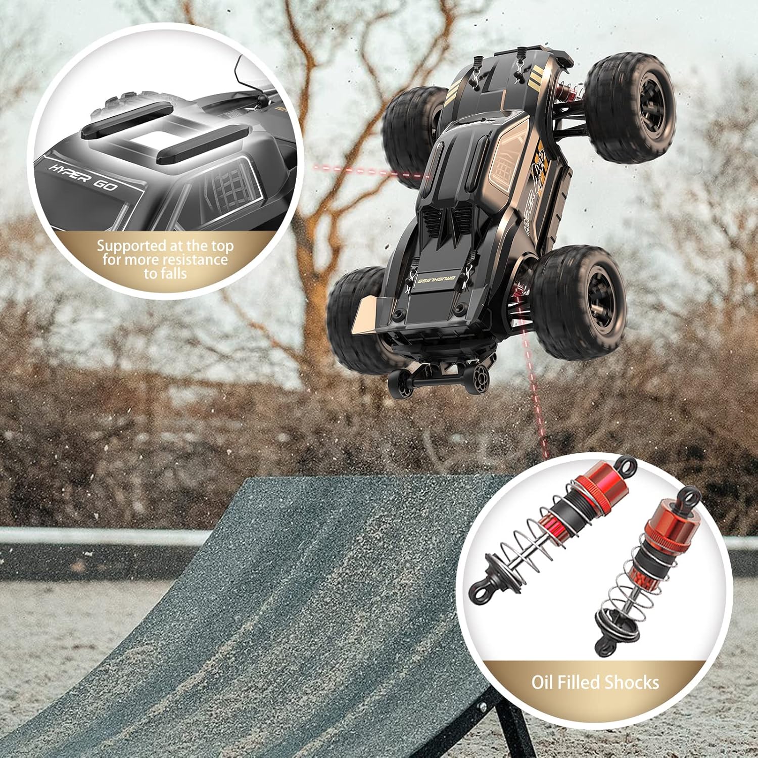 Detalle de HYPER GO H16BM 42mph Brushless 1/16 RTR RC Car
