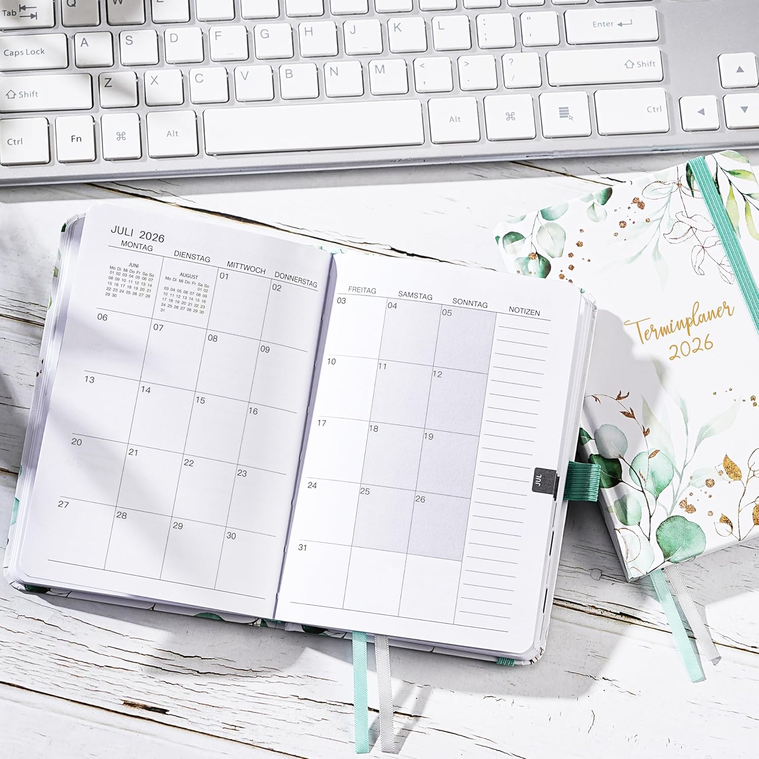 Thumbnail 6 de Taschenkalender 2026 A6 Wochenplaner 15,5×10,5 cm 📚