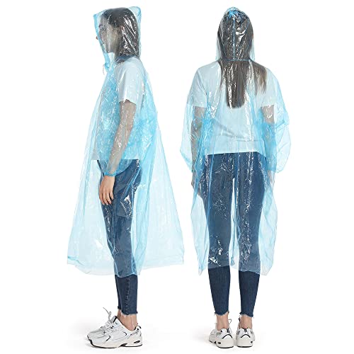 Detalle 2 de Opret Durchsichtiger Regenponcho 10 Stück – Passgenau, wasserdicht und kompakt