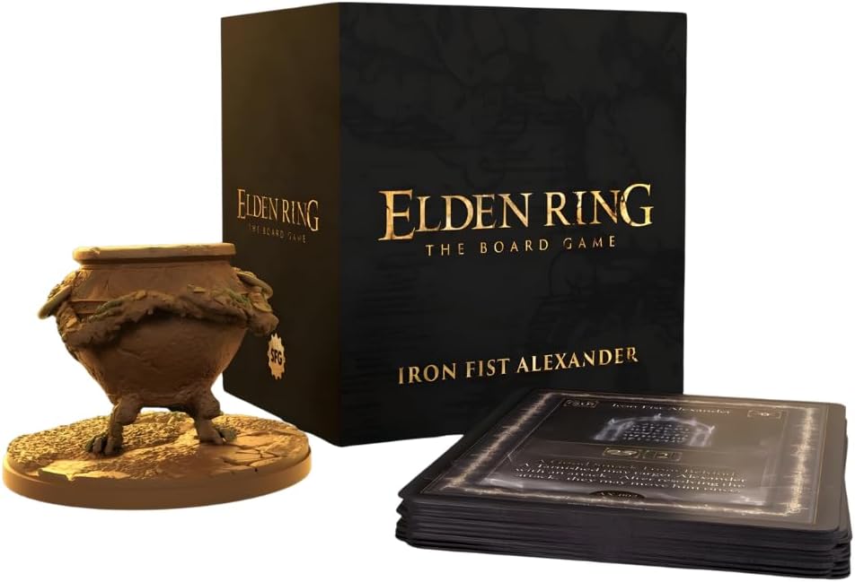 Detalle 2 de Steamforged Games エルデンリング:アイアンフィスト・アレクサンダー(SFG限定)フィギュア付き商品、1〜4人向け