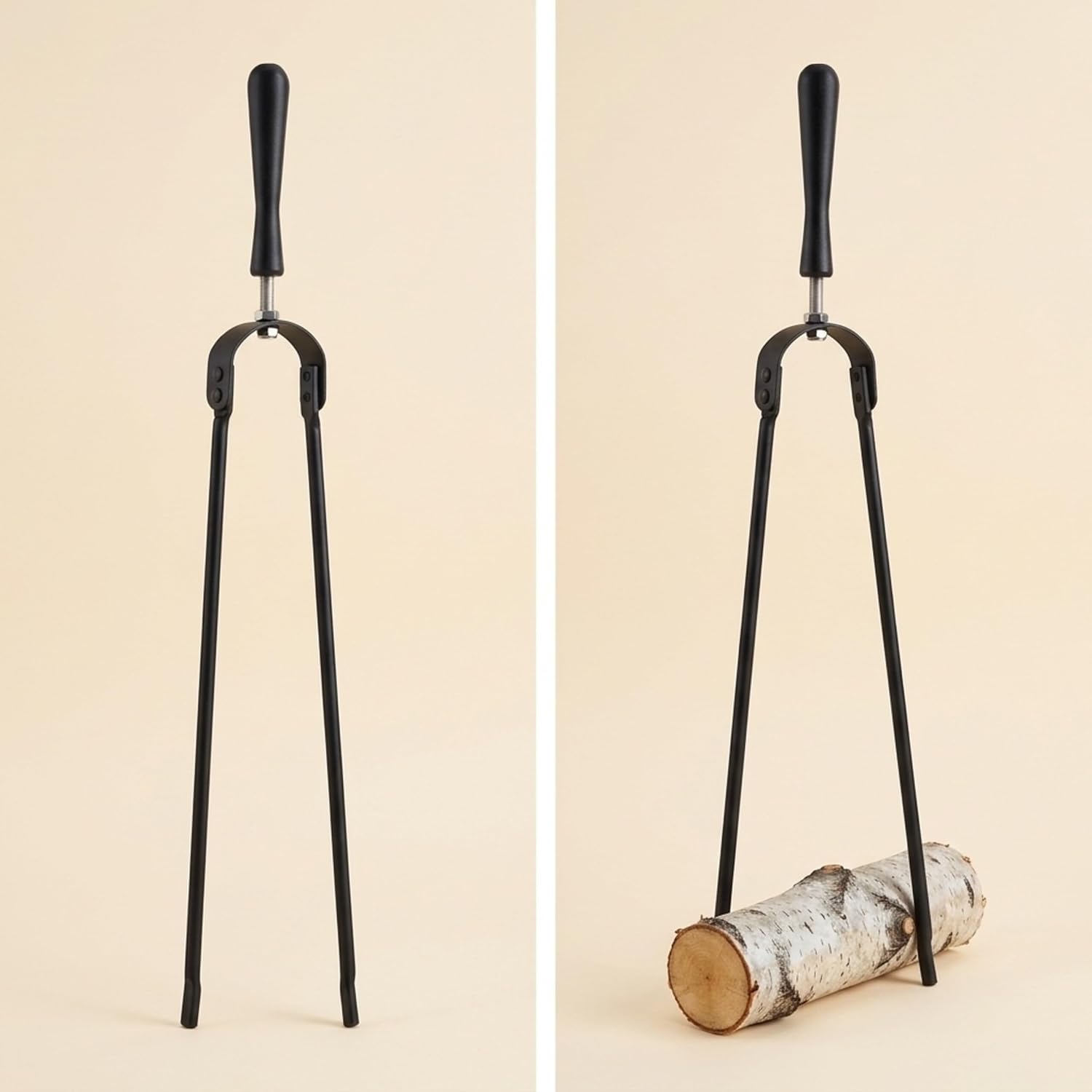 Thumbnail 6 de Relaxdays 10033831 Fireplace Tool Set, 5-Piece, Matt Black