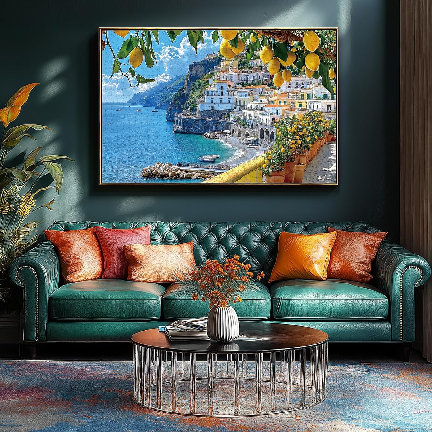 Thumbnail 3 de MINIWAN 500-Piece Amalfi Coast Jigsaw Puzzle (Rustic Style) — 23 x 15 Inch