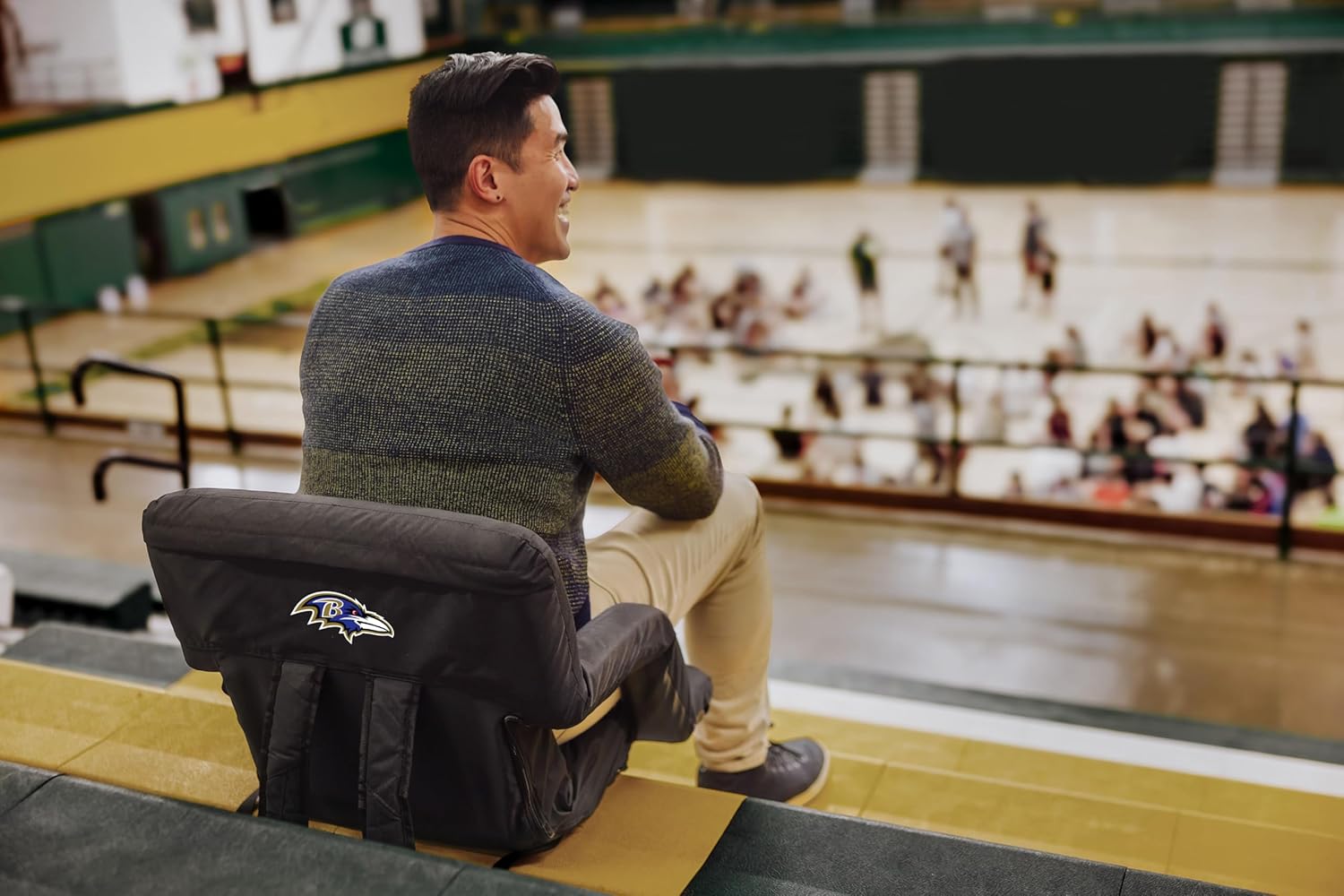 Thumbnail 1 de PICNIC TIME Black Baltimore Ravens Ventura Portable Seat