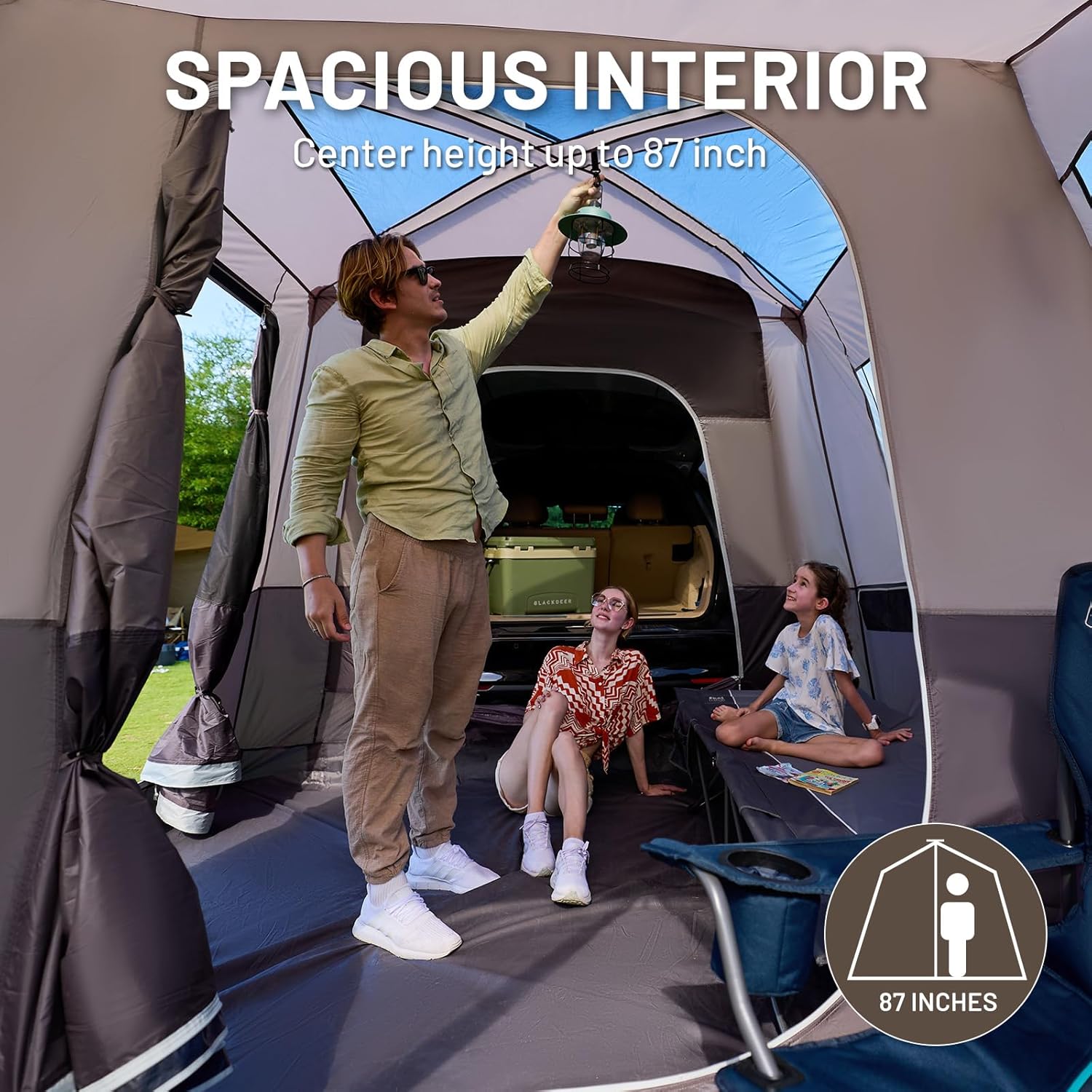 Thumbnail 2 de Timber Ridge 5-9 Person SUV Tent with Screen Porch and Awning (13' x 10' x 7.1' H)