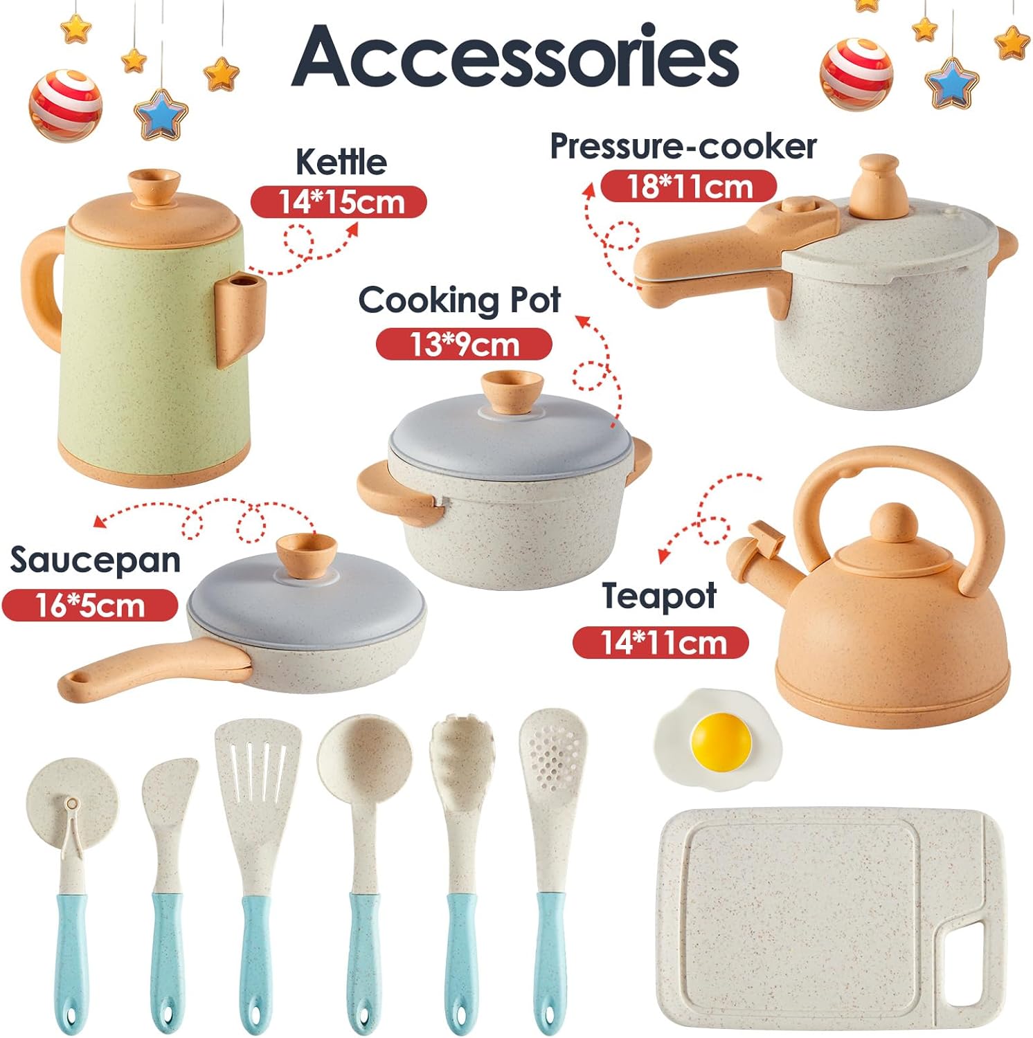 Thumbnail 5 de BUYGER Pretend Play Kitchen Set for 3 Year Olds