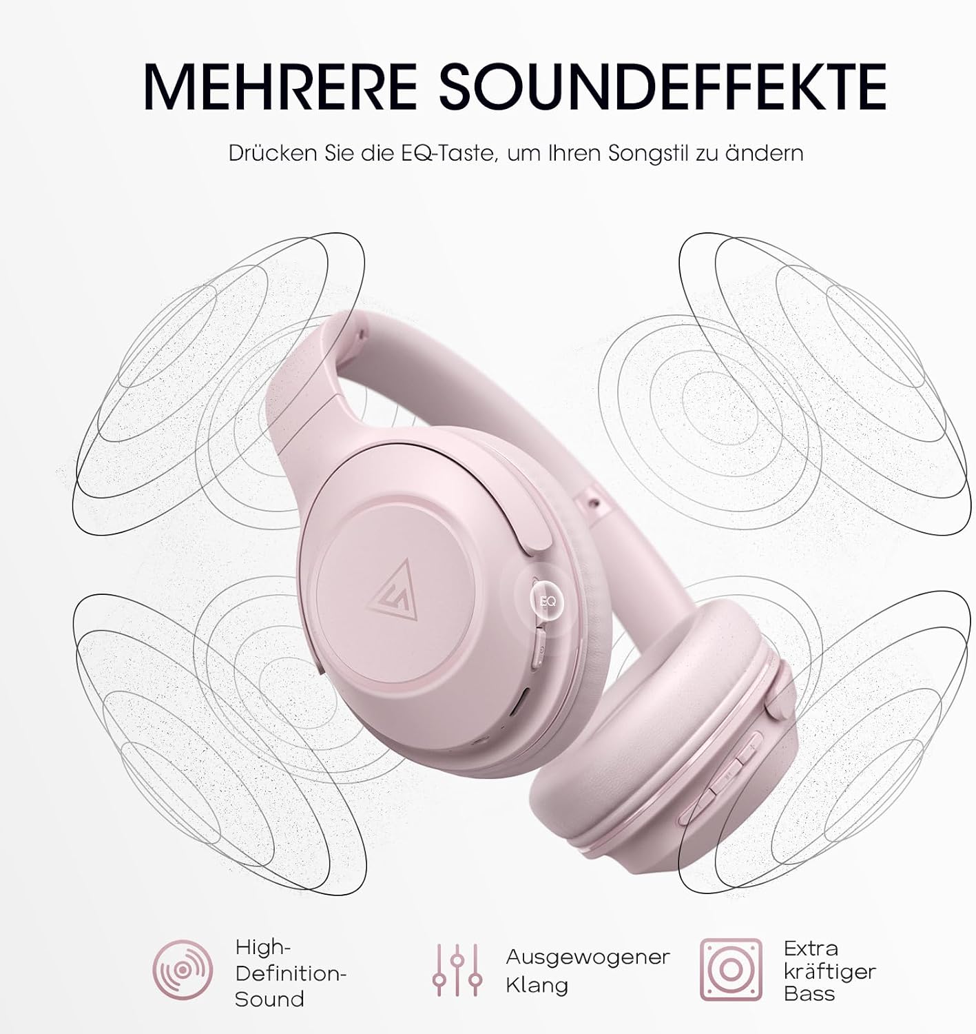 Detalle de DOQAUS Bluetooth Over-Ear mit 70 Std.