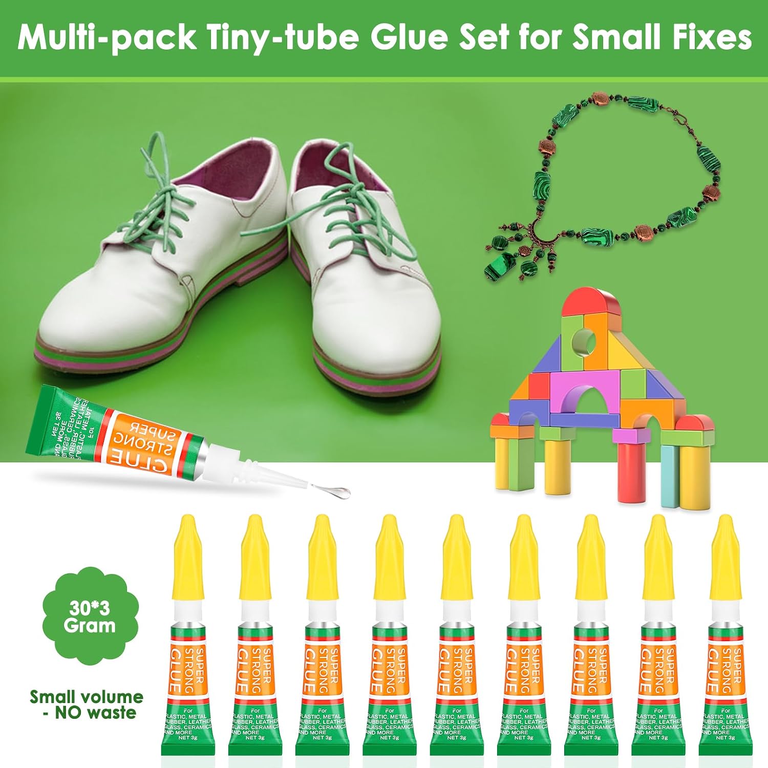 Detalle 2 de Lucomb LB0073 Cyanoacrylate Super Glue, 30 x 3 g Single-Use Tubes