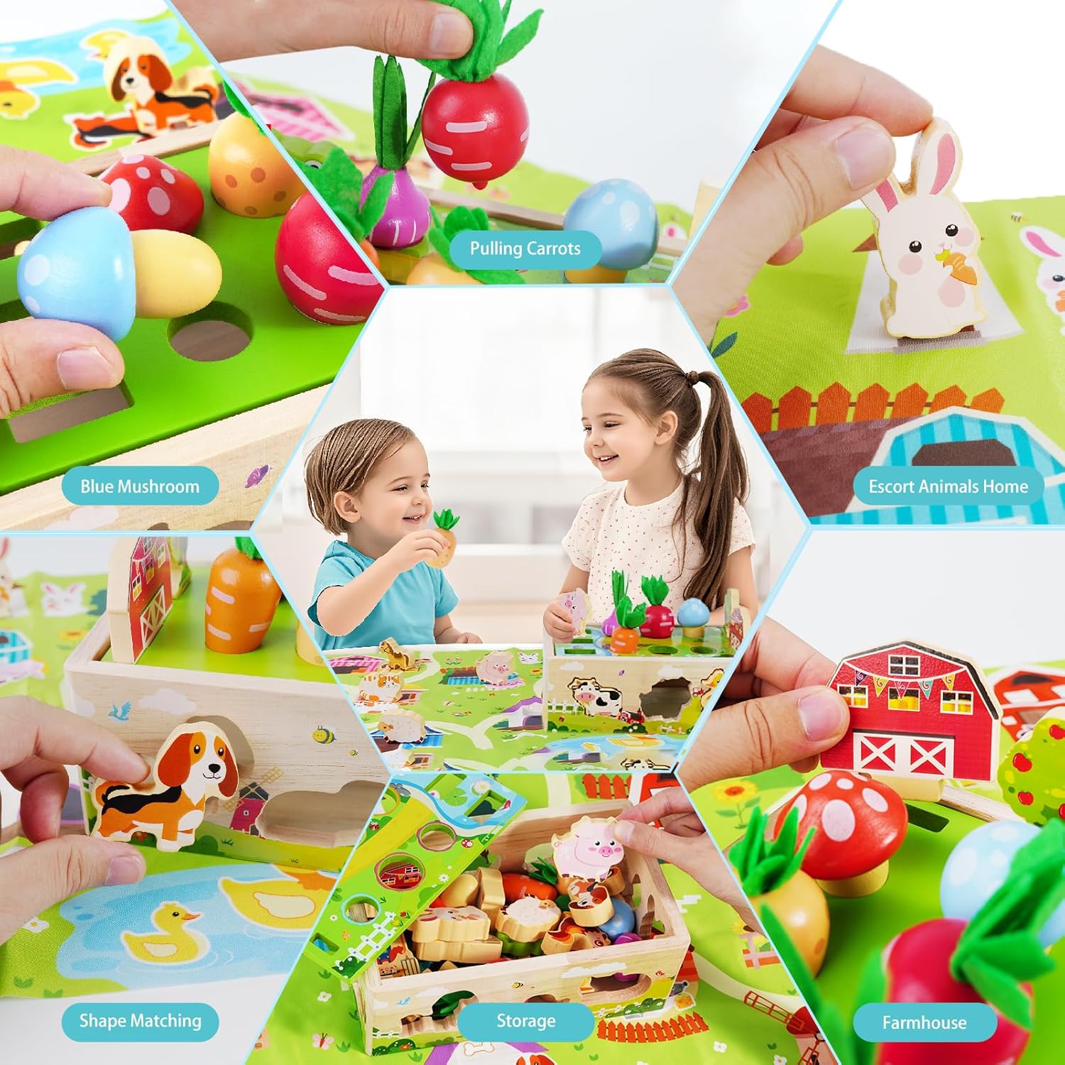 Detalle 2 de KMTJT Toddlers Montessori Wooden Toy 12–18 months